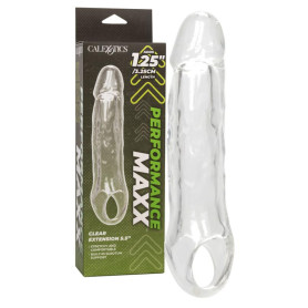 Guaina prolunga per pene con anello fallico Clear Extension 5.5 In