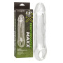 Guaina manicotto realistico per pene con anello testicoli Clear Extension 6.5 In
