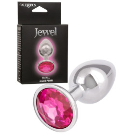 Plug anale in metallo con pietra indossabile Jewel Small Rose Plug