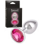 Plug anale in metallo con pietra indossabile Jewel Small Rose Plug