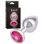 Plug anale in metallo grande con pietra Jewel Large Rose Plug