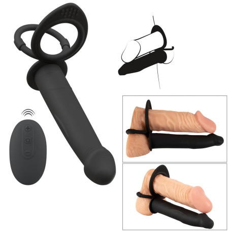 Vibratore anale in silicone indossabile rc double fucker