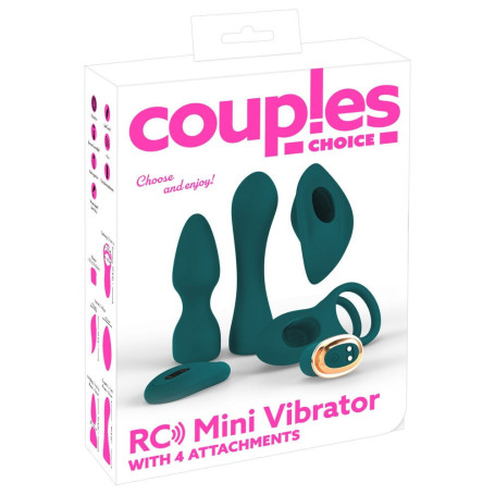 Kit 4 sex toys RC Mini Vibrator with 4 Attachments