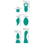 Kit 4 sex toys RC Mini Vibrator with 4 Attachments