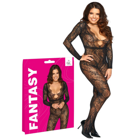 Tutina a rete manica lunga Catsuit fantasy
