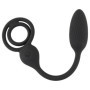 Vibratore anale plug Cock and Ball penis Ring