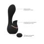Vibratore vaginale per punto G in silicone con succhia clitoride Mythical Black