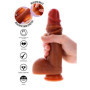 Fallo dildo realistico Silicone Foreskin Dildo 20 cm con testicoli