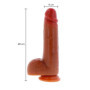 Fallo dildo realistico Silicone Foreskin Dildo 20 cm con testicoli