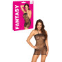 Mini abito con strass e ricami sexy fantasy