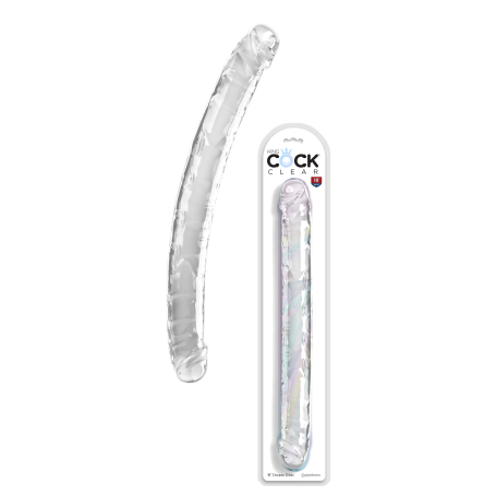 Dildo fallo doppio trasparente King Cock Double Dildo 18 Inch