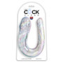 Dildo fallo doppio trasparente King Cock Double Trouble L