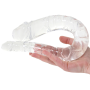Dildo fallo doppio trasparente King Cock Double Trouble L