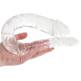 Dildo fallo doppio trasparente King Cock Double Trouble L