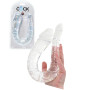 Dildo fallo doppio trasparente King Cock Double Trouble L