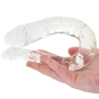 Dildo doppio fallo trasparente King Cock Double Trouble M