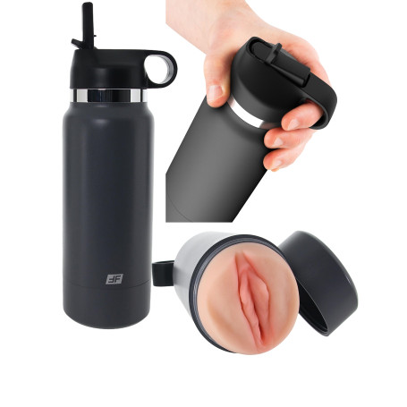 Masturbatore Borraccia Fuck Flask Secret Delight vagina finta realistica