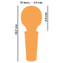 Stimolatore Vaginale vibratore mini wand mango