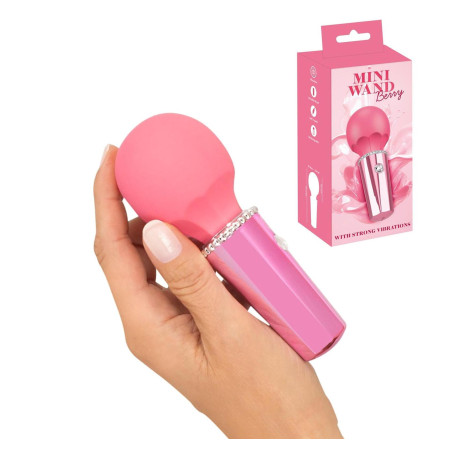 Stimolatore Vaginale vibratore Mini Wand Berry