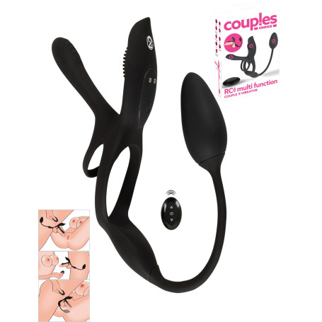 Vibratore multifunzione per coppie Multi Function Couples Vibrator