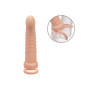 vibratore ricaricabile strap-on con anello fallico