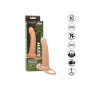 vibratore ricaricabile strap-on con anello fallico