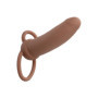 CalExotics vibratore strap on doppio anello fallico