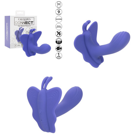 CalExotics Connect vibratore strap-on butterfly