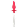 Plug anale con coda vibrante luminosa
