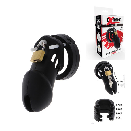 Cintura Castità in Silicone Chastity Cock Cage L