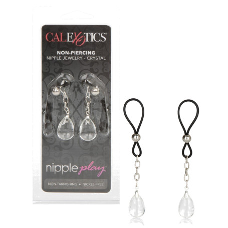 Gioiello strizza capezzoli in silicone regolabile stimolatore seno fetish
