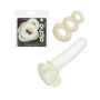 Anelli fallici ritardanti uomo in Silicone 3 Ring Set brillano al buio