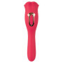 Vibratore con morbide labbra e lingua vibrante stimolatore clitoride sextoys per donna