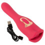 Vibratore con morbide labbra e lingua vibrante stimolatore clitoride sextoys per donna