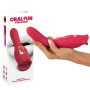 Vibratore con morbide labbra e lingua vibrante stimolatore clitoride sextoys per donna