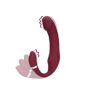 Vibratore indossabile Strapless Strap-on dildo anale vaginale vibrante
