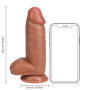 Dildo Caramel with Balls 20,3 cm