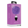 Plug anale in metallo con coda Bunny Tail Purple