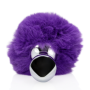 Plug anale in metallo con coda Bunny Tail Purple