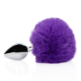 Plug anale in metallo con coda Bunny Tail Purple