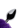 Plug anale in metallo con coda Bunny Tail Purple