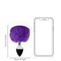 Plug anale in metallo con coda Bunny Tail Purple