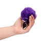 Plug anale in metallo con coda Bunny Tail Purple