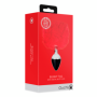 Plug anale in metallo con coda Bunny Tail Red