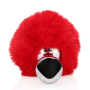 Plug anale in metallo con coda Bunny Tail Red