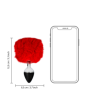 Plug anale in metallo con coda Bunny Tail Red