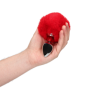 Plug anale in metallo con coda Bunny Tail Red