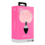 Plug anale in metallo con coda Bunny Tail Pink