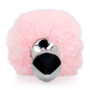 Plug anale in metallo con coda Bunny Tail Pink