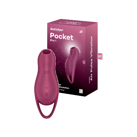Succhia clitoride stimolatore vaginale in silicone Pocket Pro 1